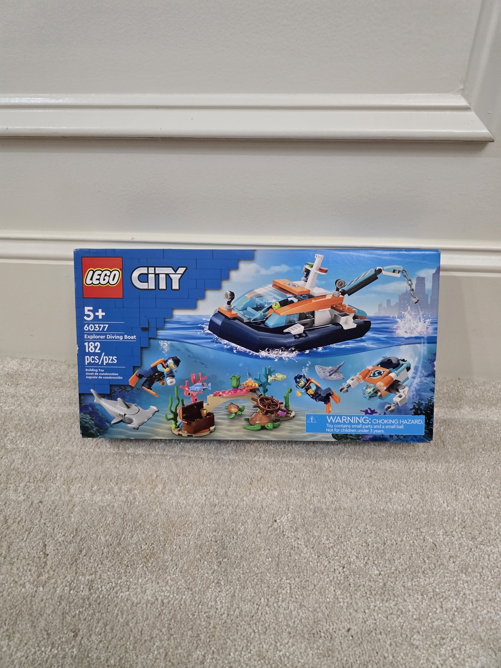 Explorer Diving Boat Toy Set - Blue & Orange